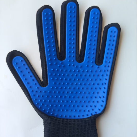 Rubber Pet Grooming Glove Hair Removal Massage Brush